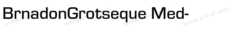 BrnadonGrotseque Med字体转换